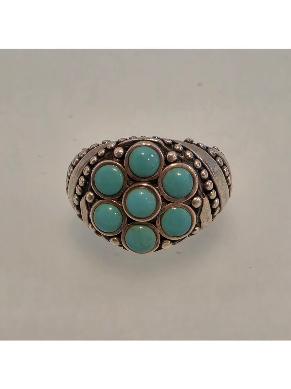 Vintage Barse Sterling Silver Turquoise Ring Size 6.5, Barse Thai Ring